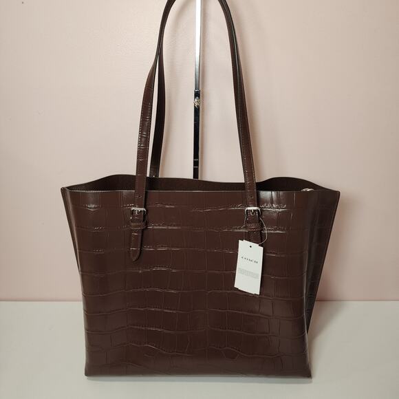 NWT Coach Large Mollie Tote Bag CW018 Color in Maple - Picture 3 of 11